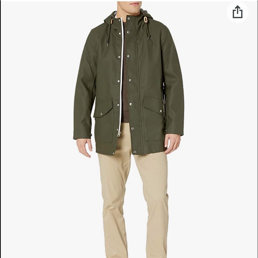 Levi's Men's Rubberized Rain Parka Jacket
